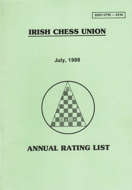 Front cover of 1998 rating list booklet
