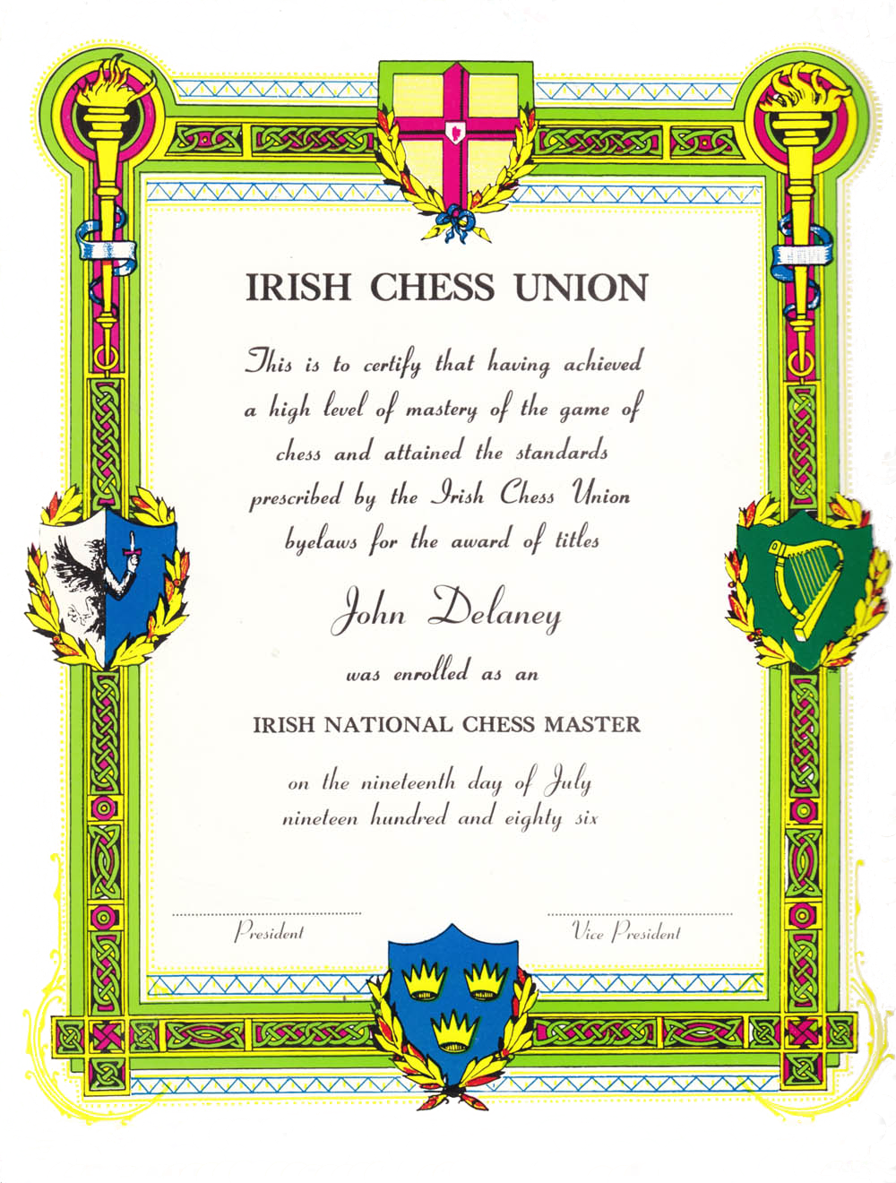 FIDE Certificate